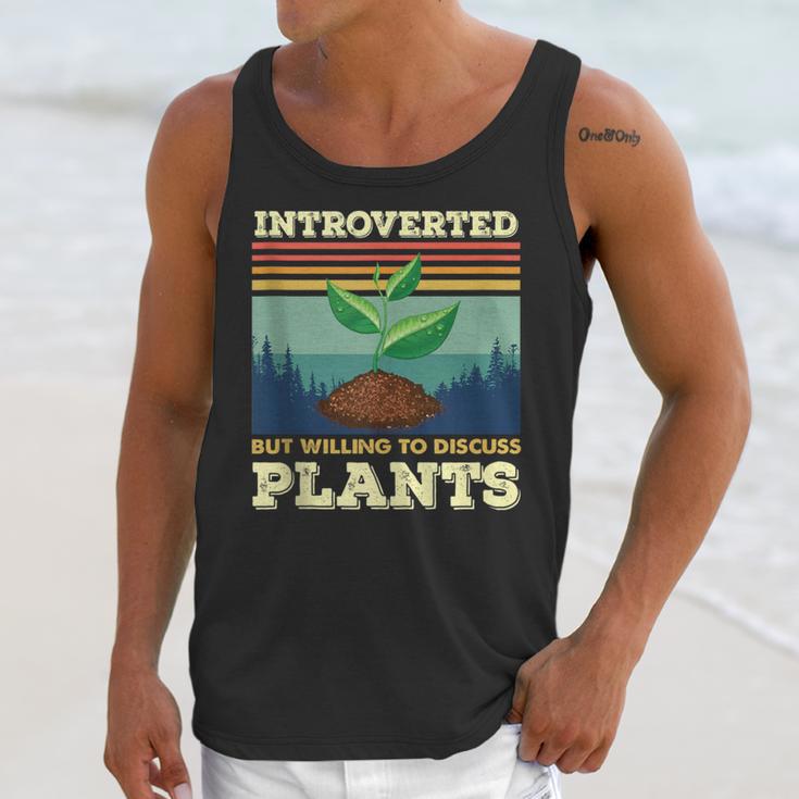 Introverted But Willing To Discuss Plants Unisex Tank Top Introverted But Willing To Discuss Plants Unisex Tank Top