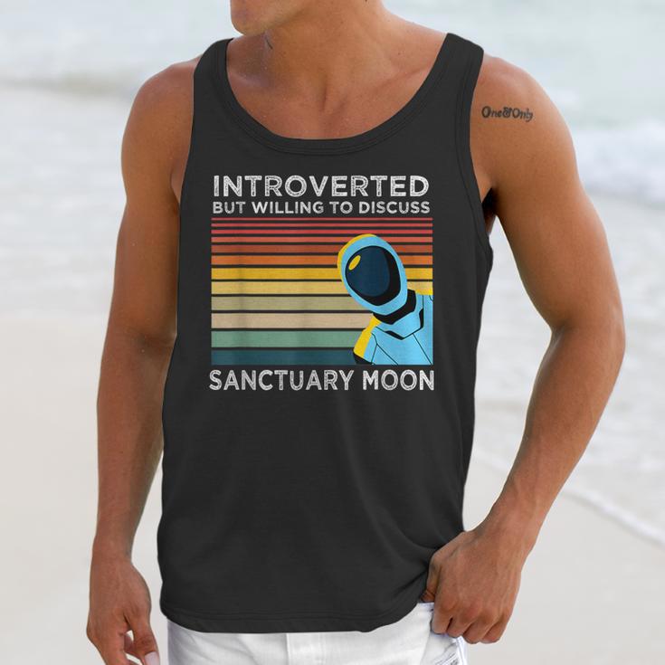 Introverted But Willing To Discuss Sanctuary Moon Unisex Tank Top