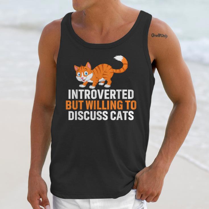 Introverts Cat Lover Introvert Antisocial Cats Anti Social Unisex Tank Top