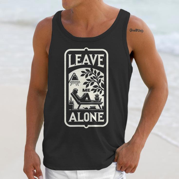 Introvert's Peaceful Solitude Graphic Leave Me Alone Quiet Unisex Tank Top Introvert's Peaceful Solitude Graphic Leave Me Alone Quiet Unisex Tank Top