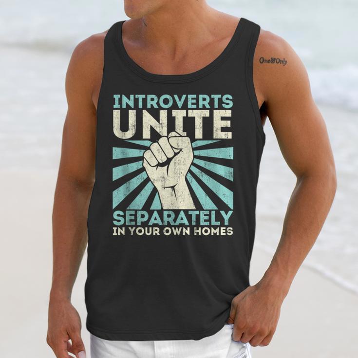 Introverts Unite Separately Introverted Antisocial Unisex Tank Top