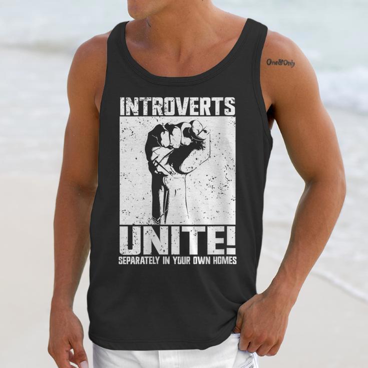 Introverts Unite Separately In Your Own Homes Introvert Unisex Tank Top Introverts Unite Separately In Your Own Homes Introvert Unisex Tank Top
