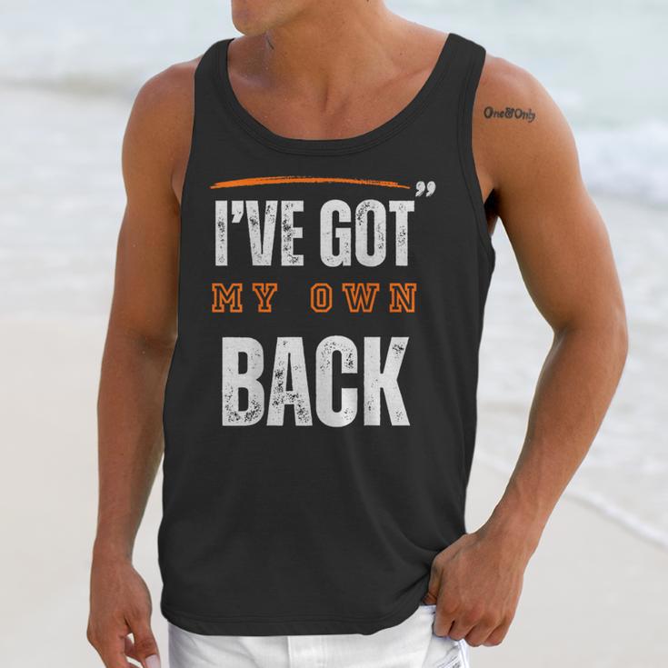 I’VE GOT MY OWN BACK INTROVERT Words On Back Unisex Tank Top I’VE GOT MY OWN BACK INTROVERT Words On Back Unisex Tank Top