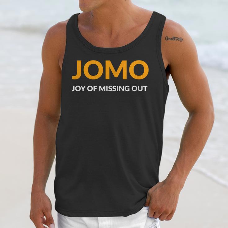JOMO Joy Of Missing Out Introvert Unisex Tank Top JOMO Joy Of Missing Out Introvert Unisex Tank Top