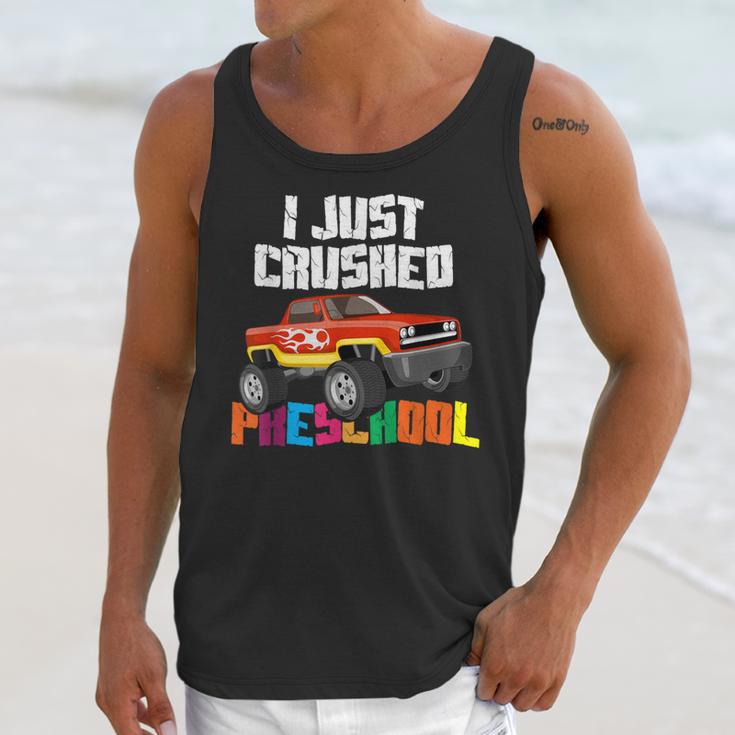 I Just Crushed Preschool Monster Truck Graduation Unisex Tank Top