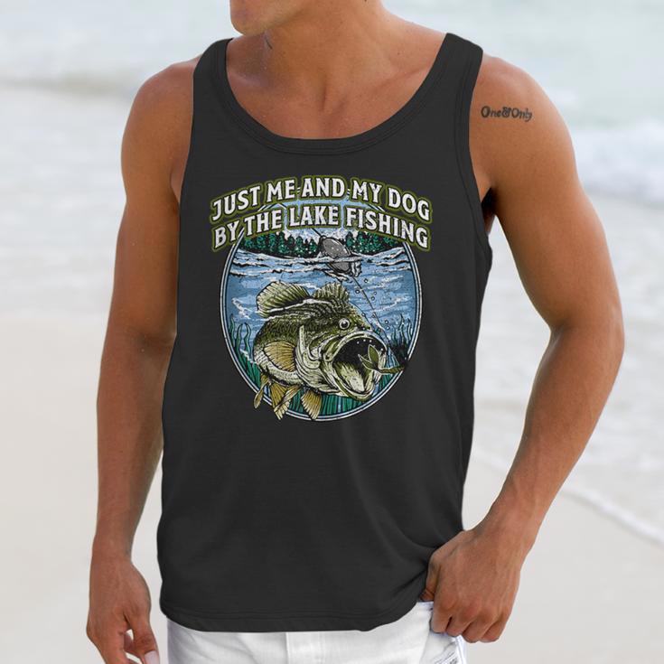 Just Let Me And My Dog By Lake Fishing Introvert Lifestyle Unisex Tank Top Just Let Me And My Dog By Lake Fishing Introvert Lifestyle Unisex Tank Top