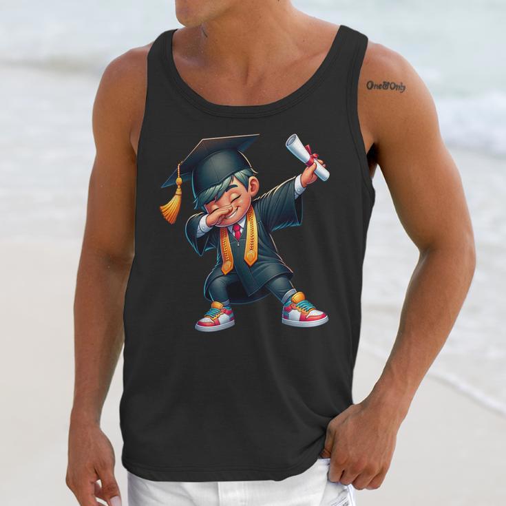 Kids Boys Grad Dabbing Graduation Class Of 2025 Unisex Tank Top