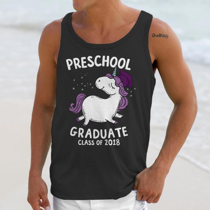 Kids Class Of 2018 Unicorn Preschool Graduation For Girls Unisex Tank Top