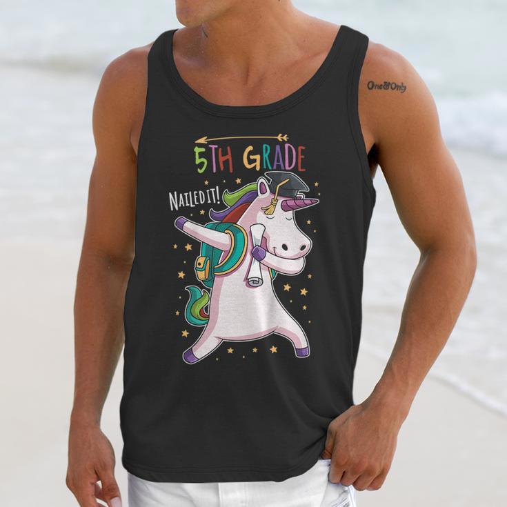 Kids Dabbing Unicorn Graduation 5th Grade Class Of 2019 Unisex Tank Top