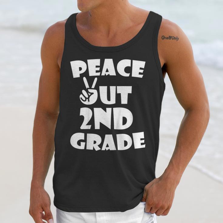 Kids Peace Out 2ND Grade For Graduation Unisex Tank Top