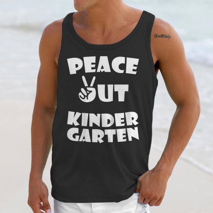 Kids Peace Out Kindergarten For Graduation Unisex Tank Top