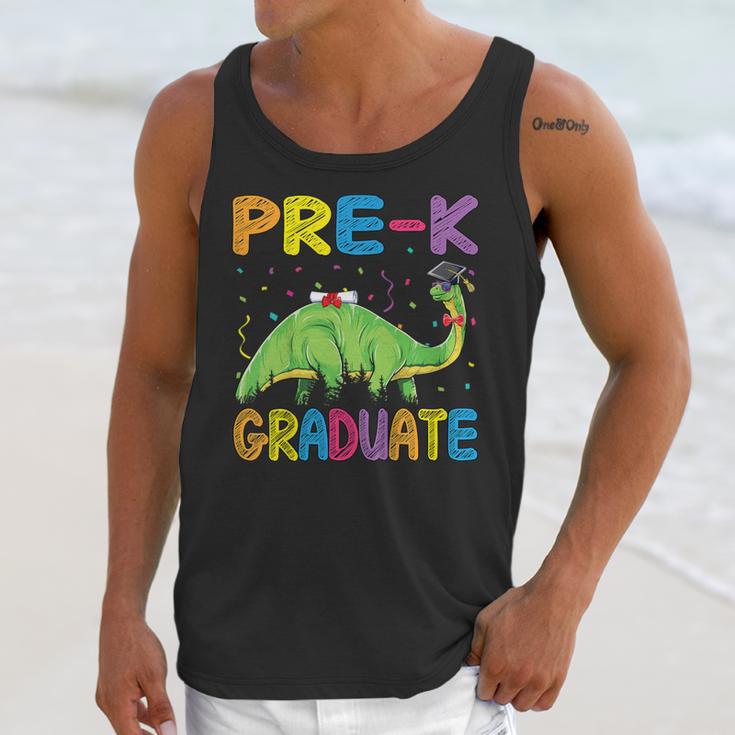 Kids Pre-K Graduate Brontosaurus Dino Pre Kindergarten Graduation Unisex Tank Top