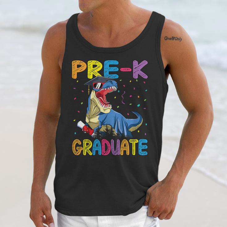 Kids Pre-K Graduate Dinosaur T-Rex Pre Kindergarten Graduation Unisex Tank Top