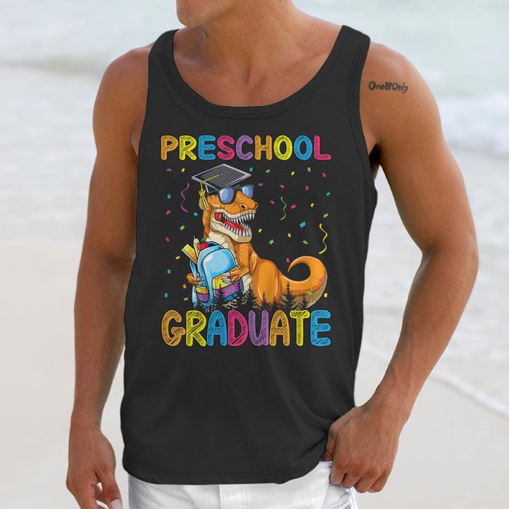 Kids Preschool Graduate Dinosaur Trex Preschool Graduation Unisex Tank Top