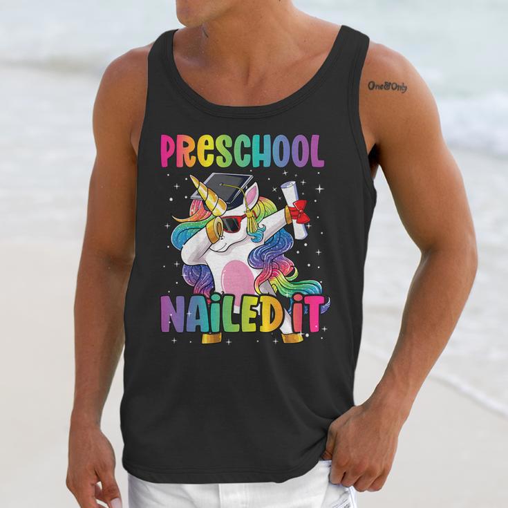 Kids Preschool Graduate Unicorn Nailed It Preschool Graduation Unisex Tank Top