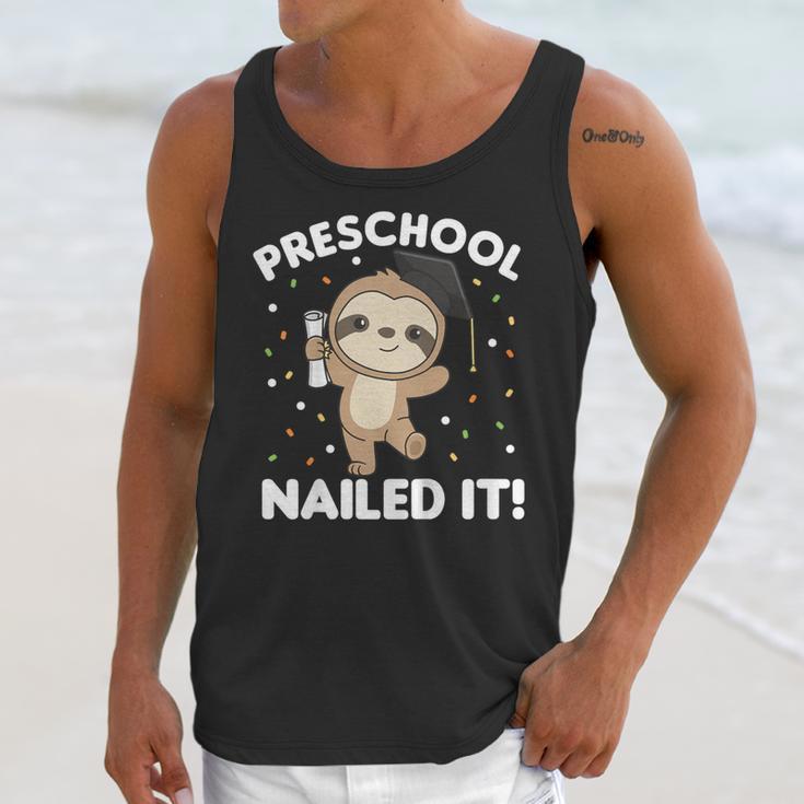 Kids Kids Preschool Nailed It Sloth Graduation Unisex Tank Top