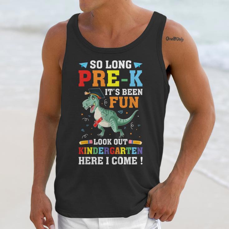 Kids So Long Pre-K Preschool Graduation Kindergarten Here I Come Unisex Tank Top