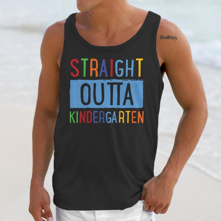 Kids STRAIGHT OUTTA KINDERGARTEN T-SHIRT FUNNY GRADUATION GIFT Unisex Tank Top
