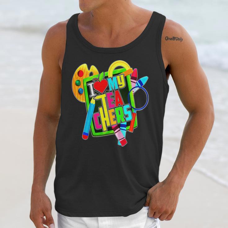 Kids Teens Graduation I Heart My Teachers I Love My Teachers Unisex Tank Top