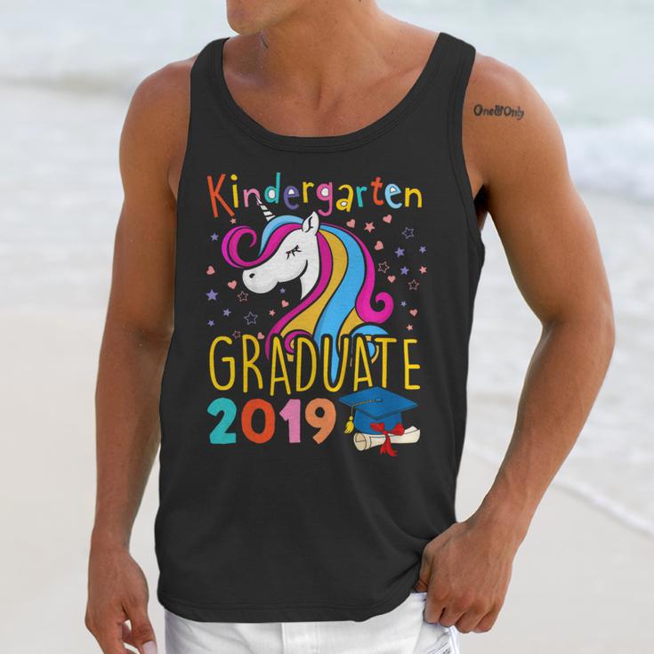 Kids Unicorn Kindergarten Graduation Graduate Shirt Unisex Tank Top