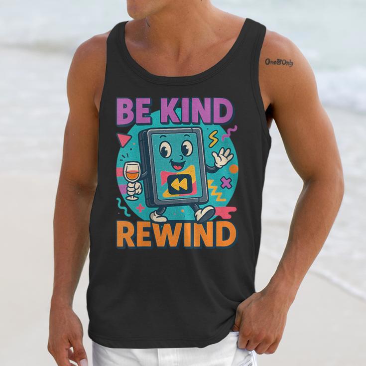 Be Kind Rewind 90s VHS Nostalgia Retro Unisex Tank Top Be Kind Rewind 90s VHS Nostalgia Retro Unisex Tank Top