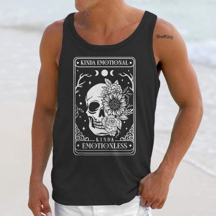 Kinda Emotional Kinda Emotionless Tarot Card Introvert Unisex Tank Top Kinda Emotional Kinda Emotionless Tarot Card Introvert Unisex Tank Top