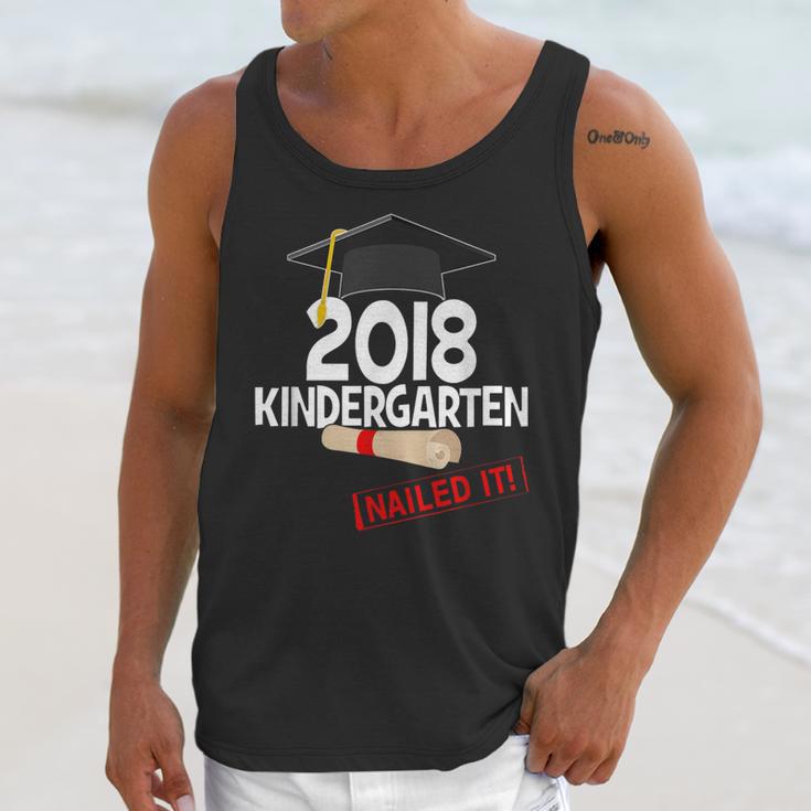 Kindergarten 2018 NAILED IT Graduation Graduate Unisex Tank Top