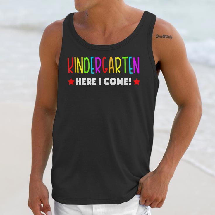 Kindergarten Here I Come Kids Pre-k Graduation Unisex Tank Top