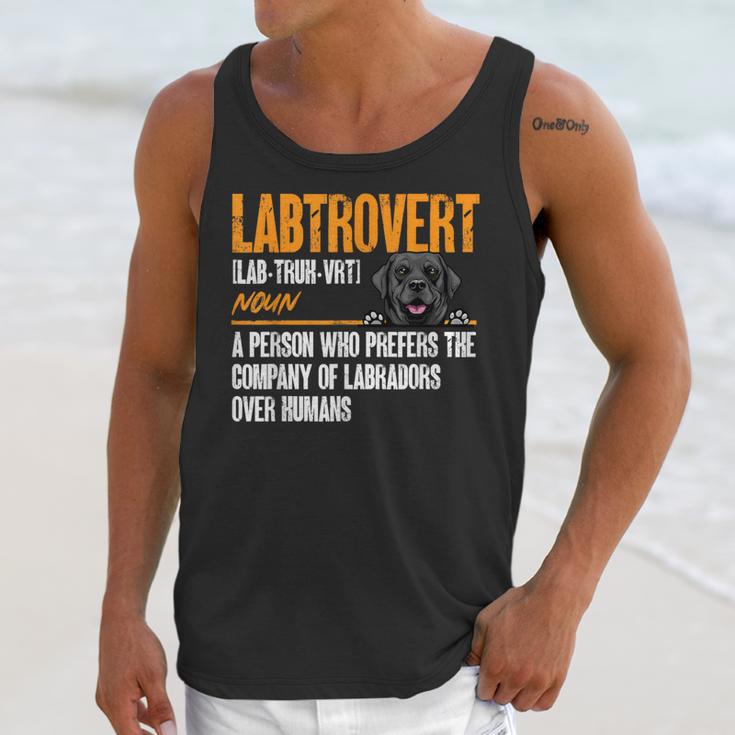 Labrador Retriever Labtrovert Definition Introvert Labrador Unisex Tank Top Labrador Retriever Labtrovert Definition Introvert Labrador Unisex Tank Top