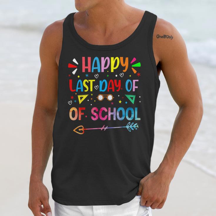 Last Day Of School Tie Dye School Graduation Summer Teacher Unisex Tank Top