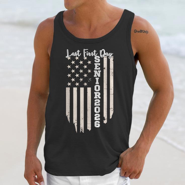 Last First Day Senior 2026 USA Flag Graduation Class Of 2026 Unisex Tank Top