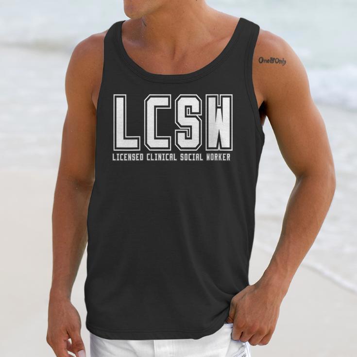 LCSW Licensed Clinical Social Worker Graduation Unisex Tank Top
