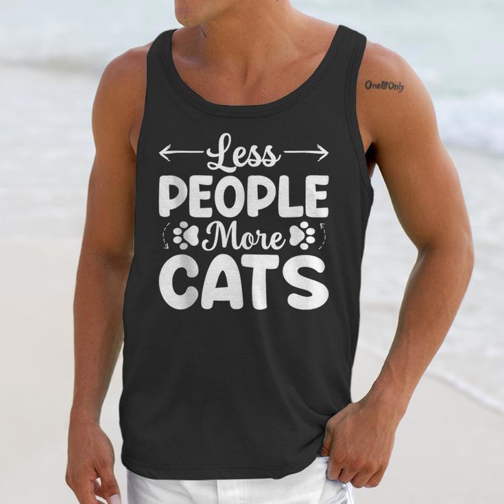 Less People More Cats Introvert's Dream Tee Unisex Tank Top