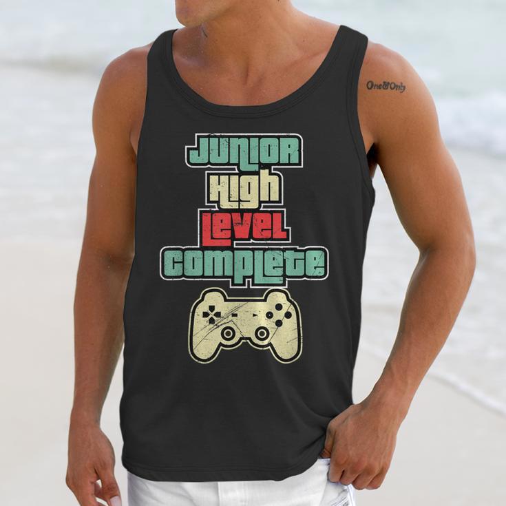 Level Complete Jr High School Graduation Grad SloganShirt Unisex Tank Top