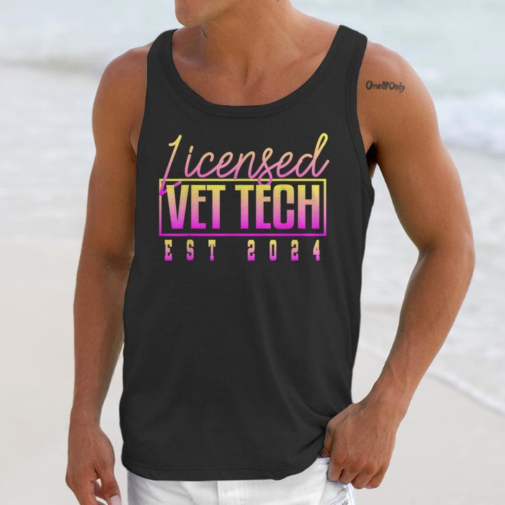 Licensed Vet Tech Veterinary Technician Graduation 2024 Unisex Tank Top