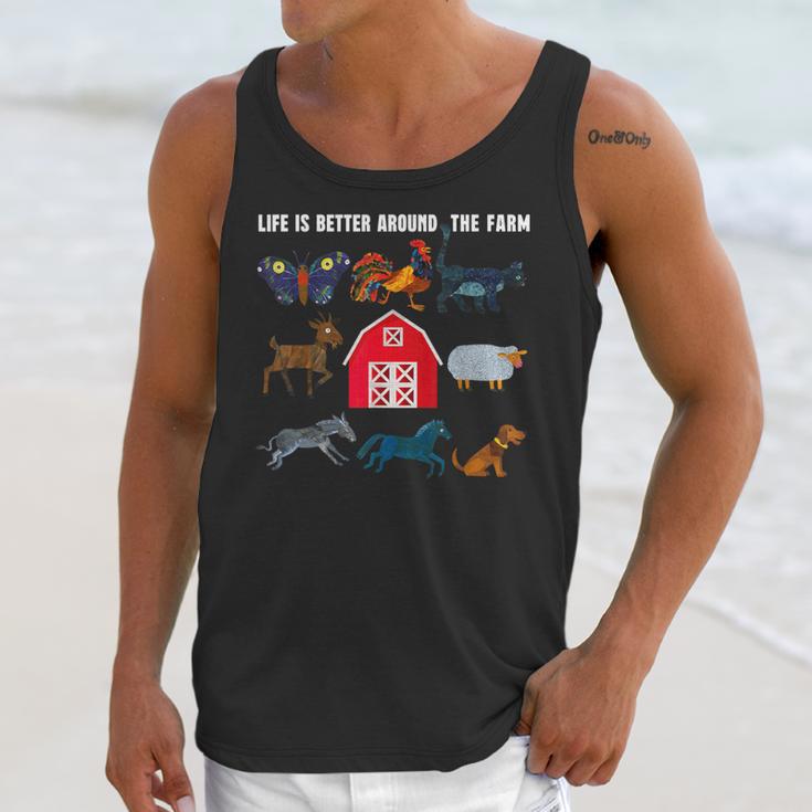 Life Is Better Around The Farm Nostalgia Trendy Unisex Tank Top