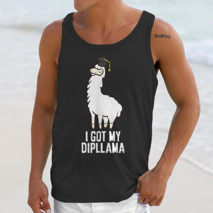 LLama Graduation I Got My Dipllama Cute Llama Unisex Tank Top