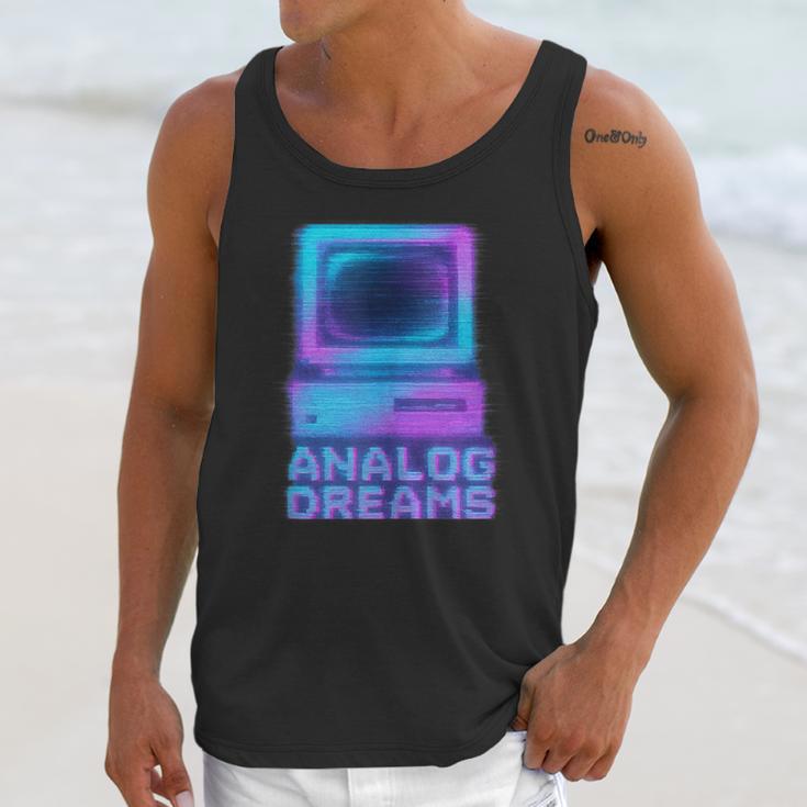 Lofi Reverie Analog Dreams Pixel 90s Desktop VHS Nostalgia Unisex Tank Top