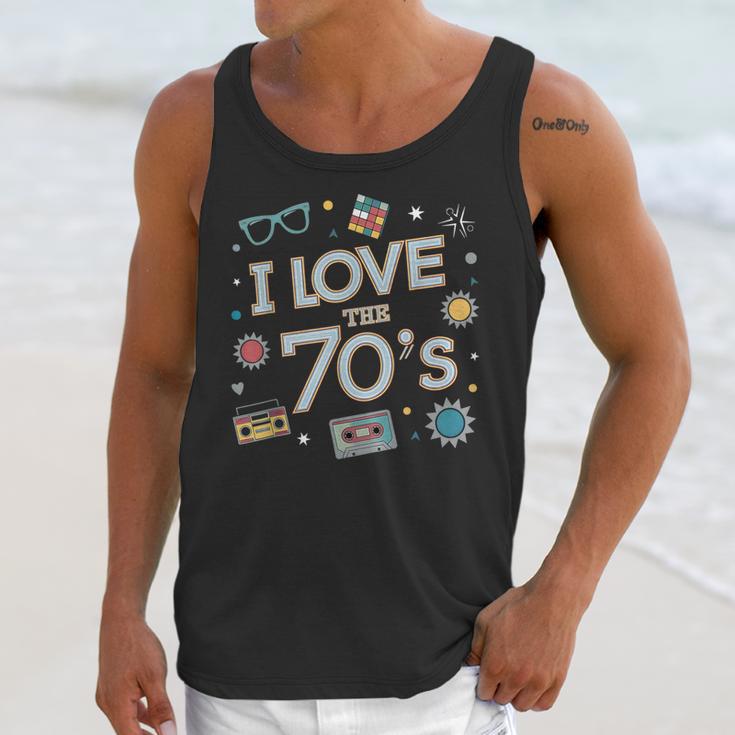 I Love The 70's Retro Nostalgia Unisex Tank Top