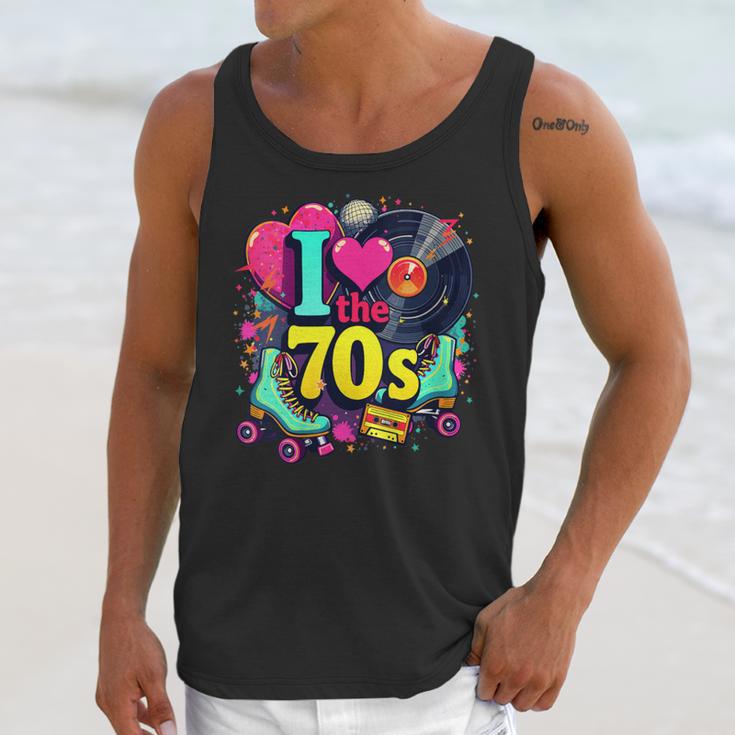 I Love The 70s Vintage Cassette Roller Vinyl Nostalgia 70s Unisex Tank Top I Love The 70s Vintage Cassette Roller Vinyl Nostalgia 70s Unisex Tank Top