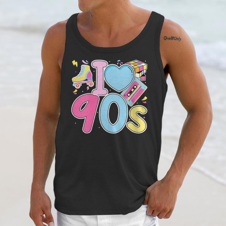 I Love 90's Retro Style Nostalgia Vibe 1990's Party Unisex Tank Top I Love 90's Retro Style Nostalgia Vibe 1990's Party Unisex Tank Top