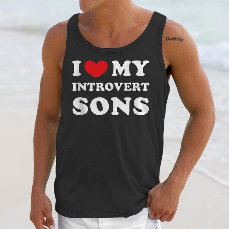 I Love My Introvert Sons I Heart My Introvert Sons Unisex Tank Top I Love My Introvert Sons I Heart My Introvert Sons Unisex Tank Top