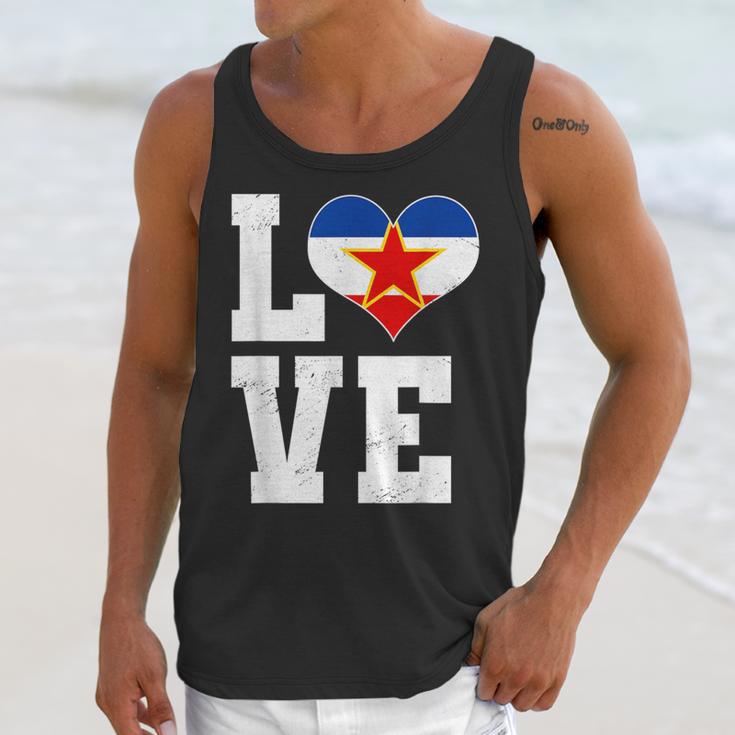 Love Yugoslavia Proud Yugoslav Nostalgia Unisex Tank Top