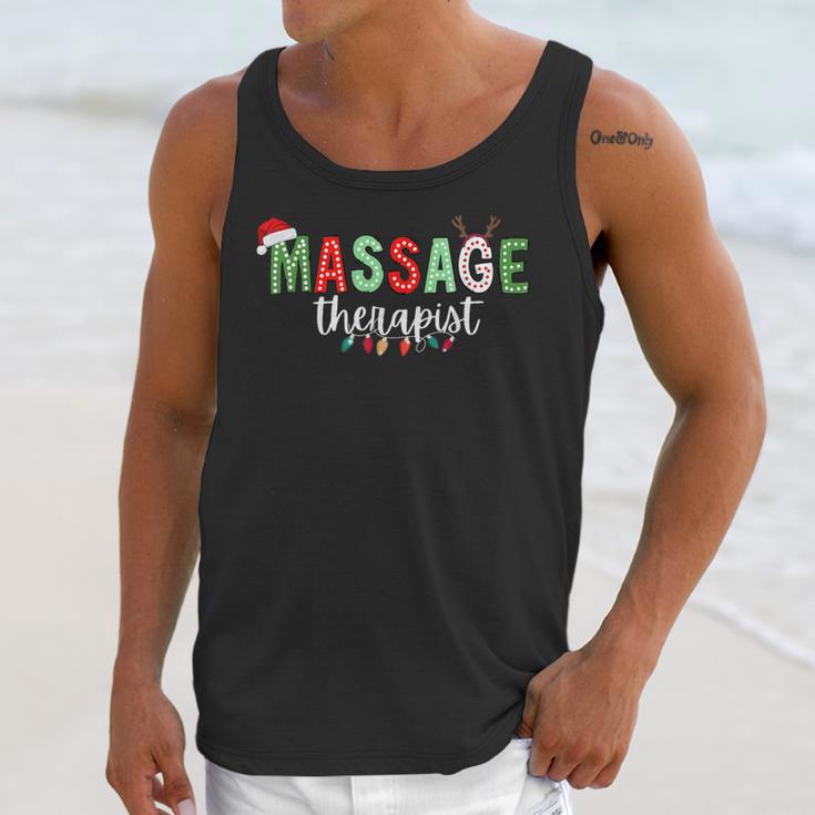 Massage Therapist Therapy LMT Masseuse Graduation Christmas Unisex Tank Top