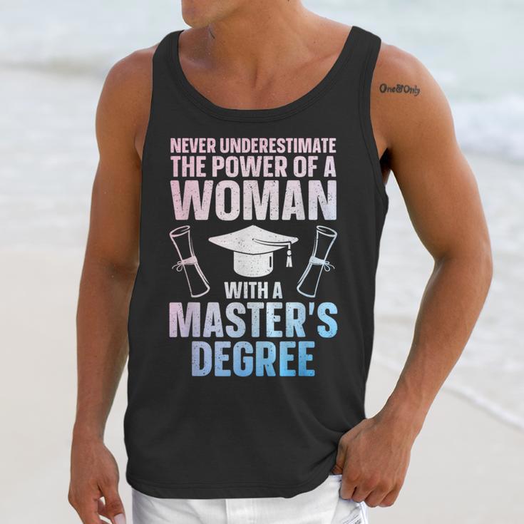 Masters Degree Graduation Art For Women Girls Masters Degree Unisex Tank Top