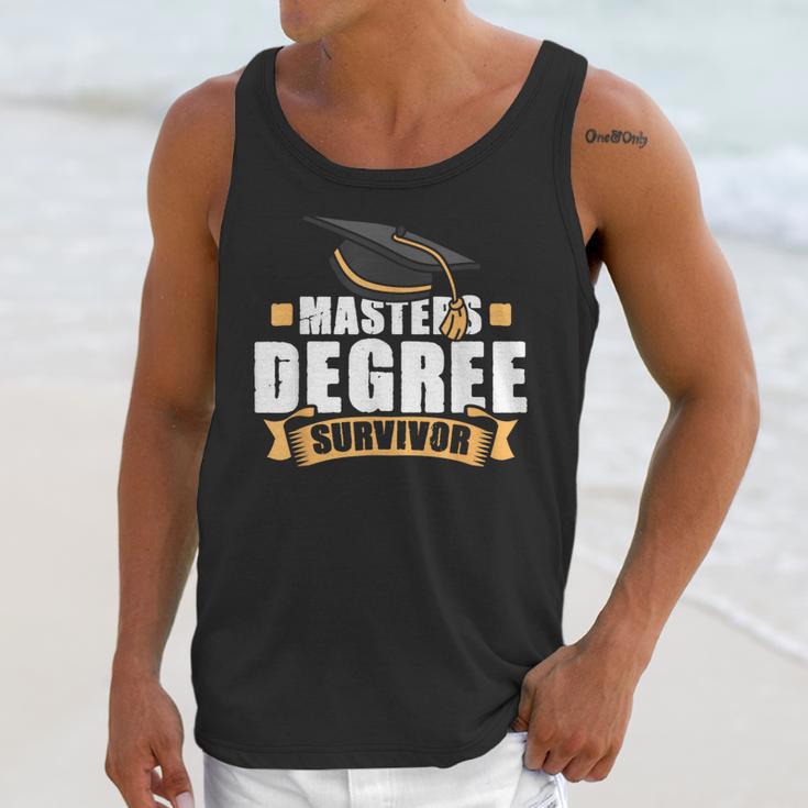 Masters Degree Survivor Graduation For MBA Graduate Unisex Tank Top