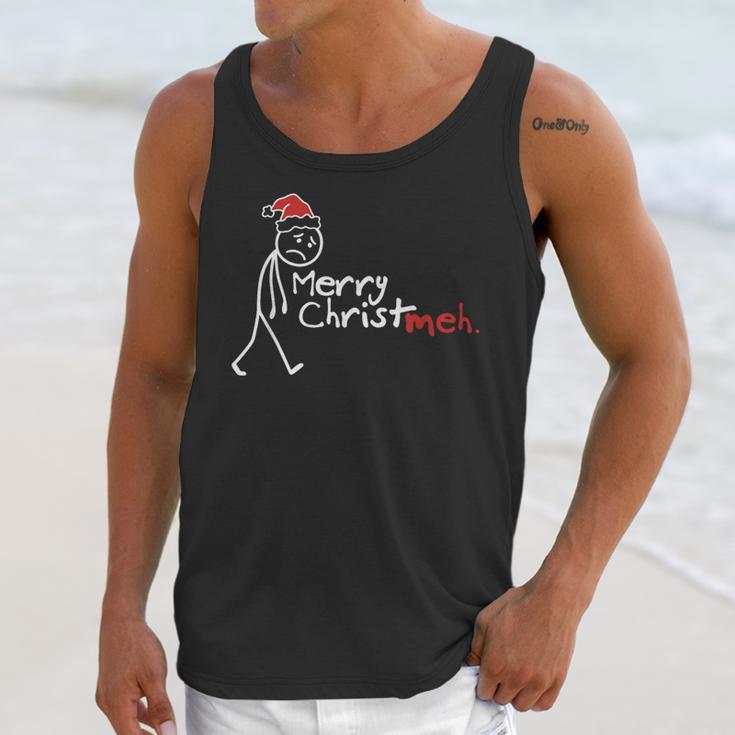 Merry Christ-Meh Christmas Introvert Unisex Tank Top Merry Christ-Meh Christmas Introvert Unisex Tank Top