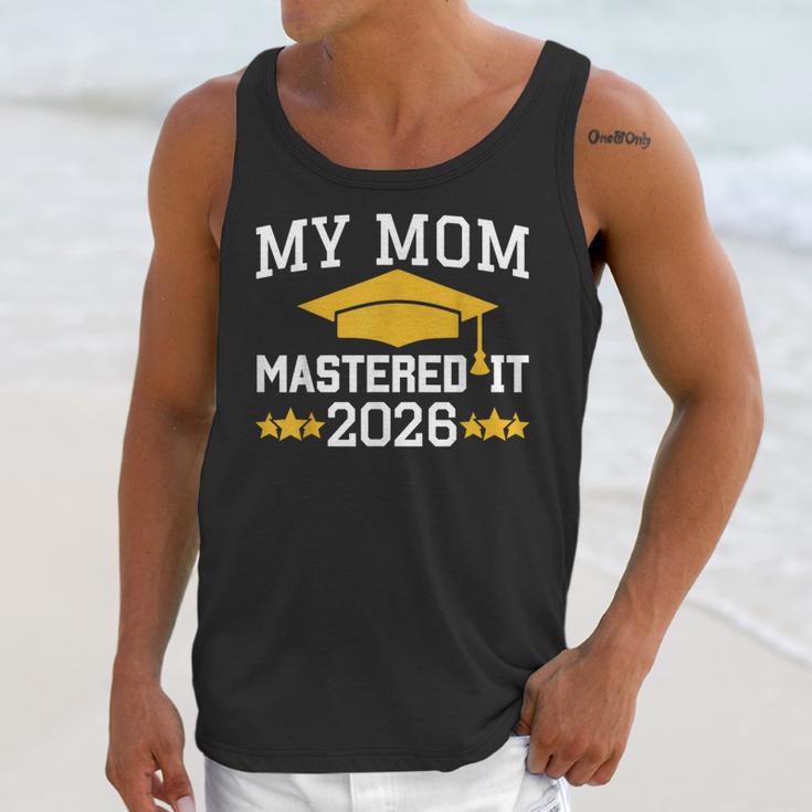 My Mom Mastered It Class Of 2026 Family Masters Graduation Unisex Tank Top