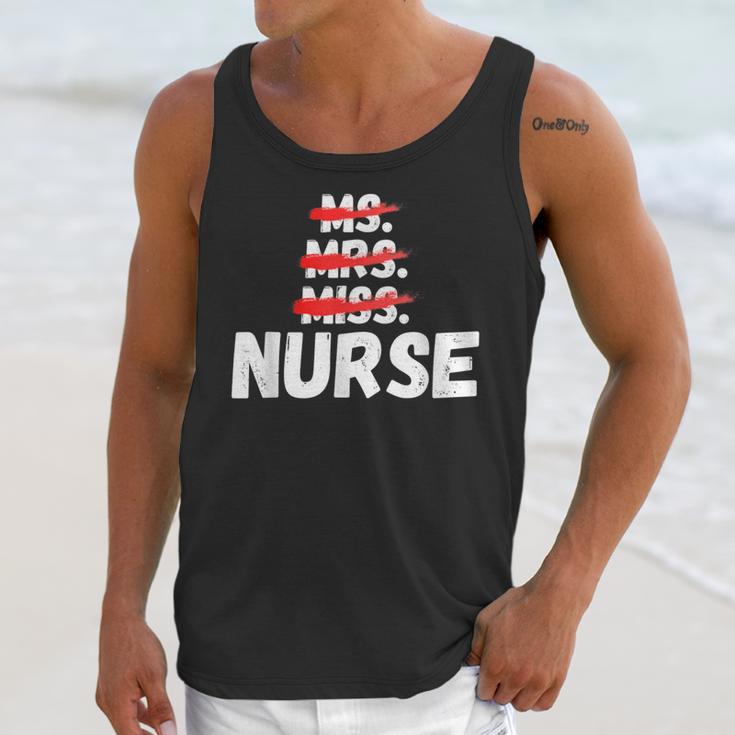 MsMrs Miss NURSE Nursing Graduation Unisex Tank Top