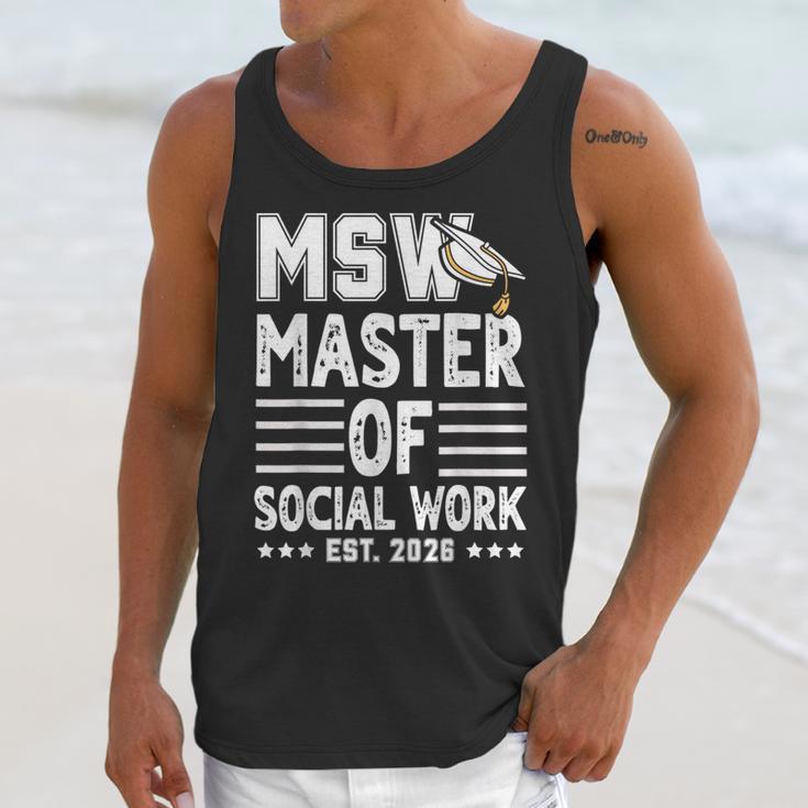 MSW Est 2026 Masters Of Social Work Graduation Social Worker Unisex Tank Top
